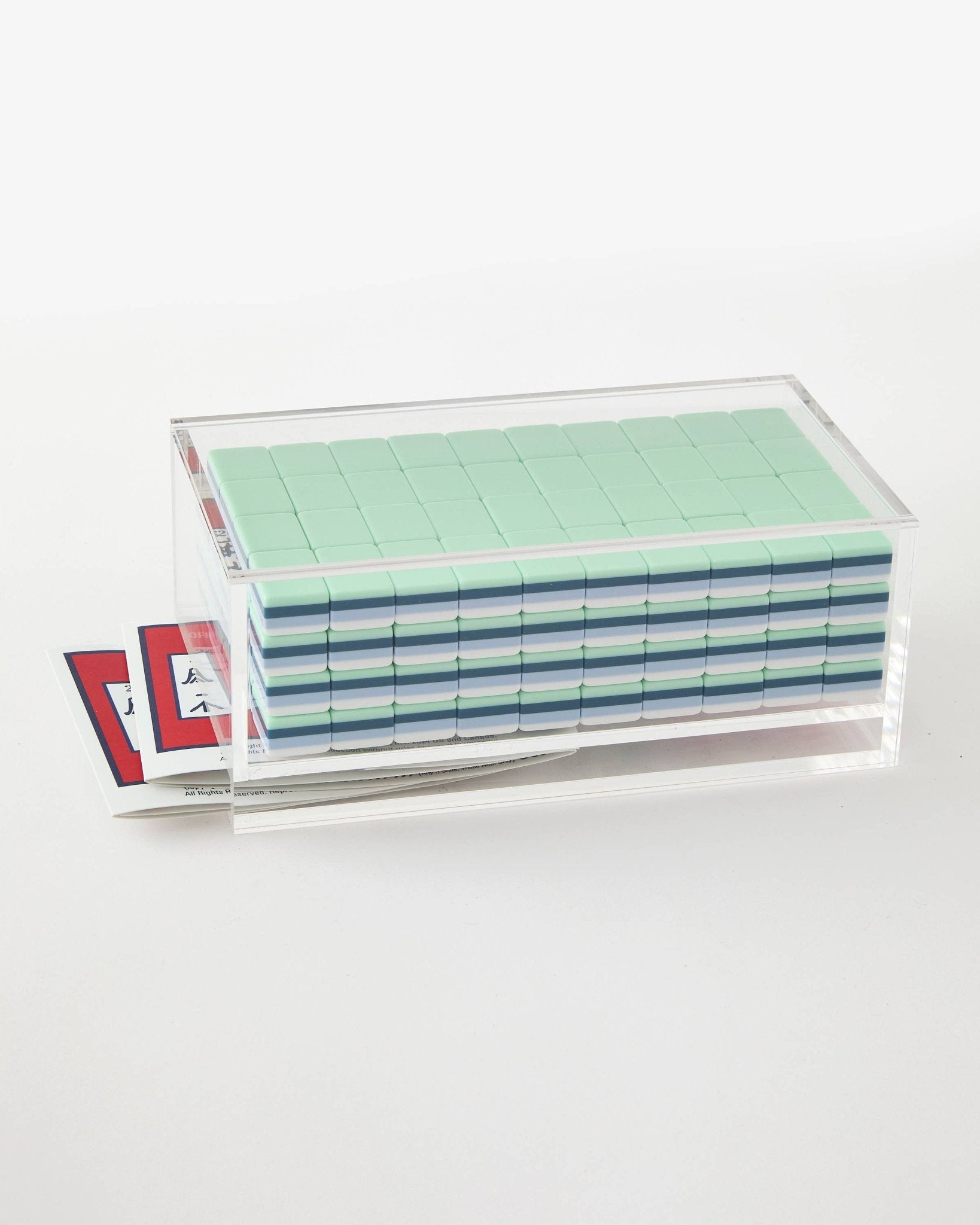 Mahjong Box - Clear Lid - Joy