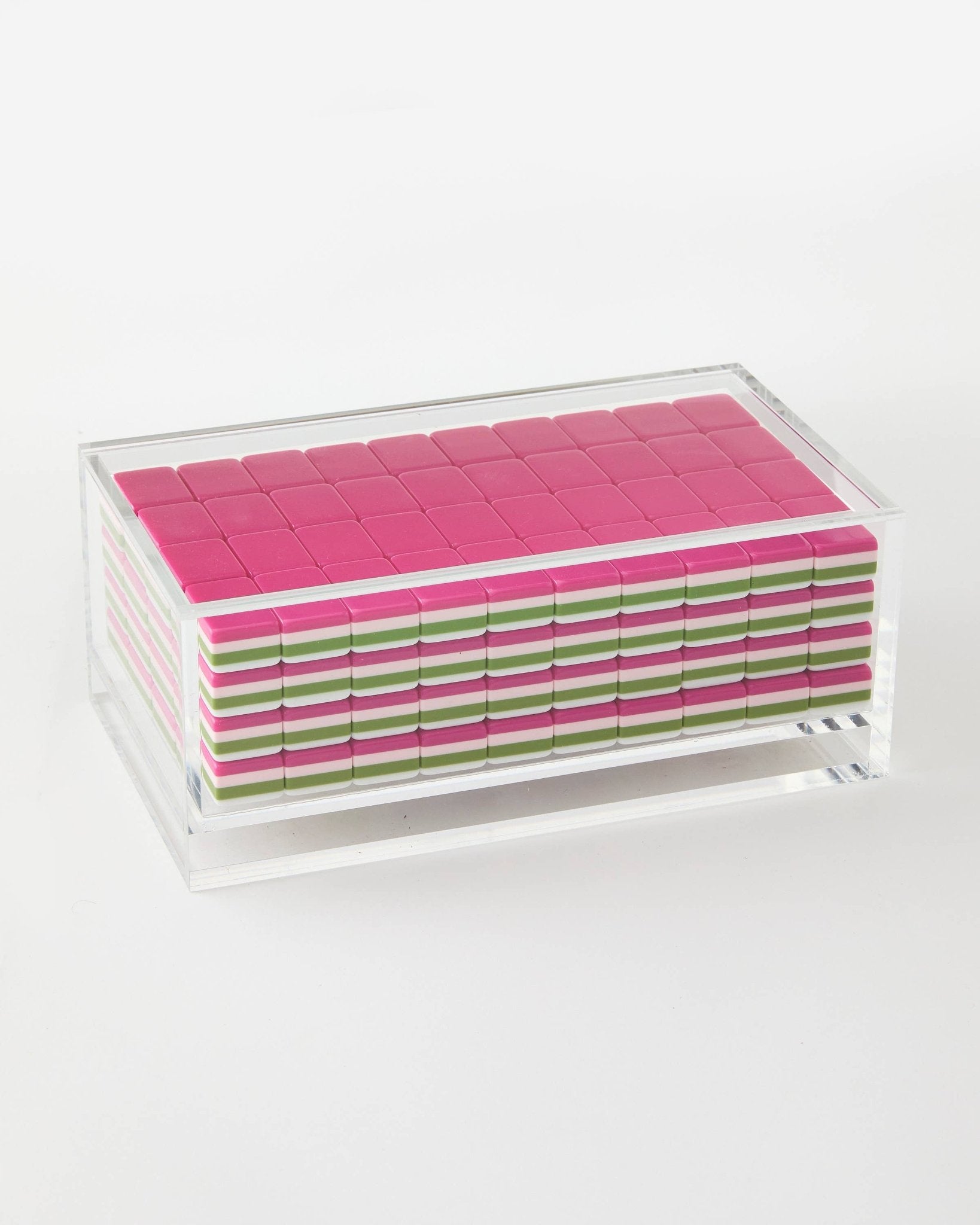Mahjong Box - Clear Lid - Joy