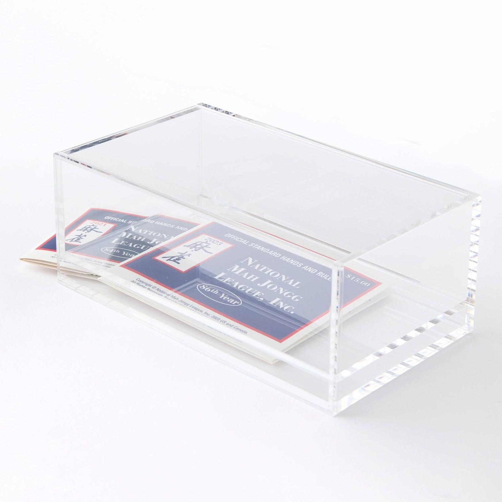 Mahjong Box - Clear Lid - Joy