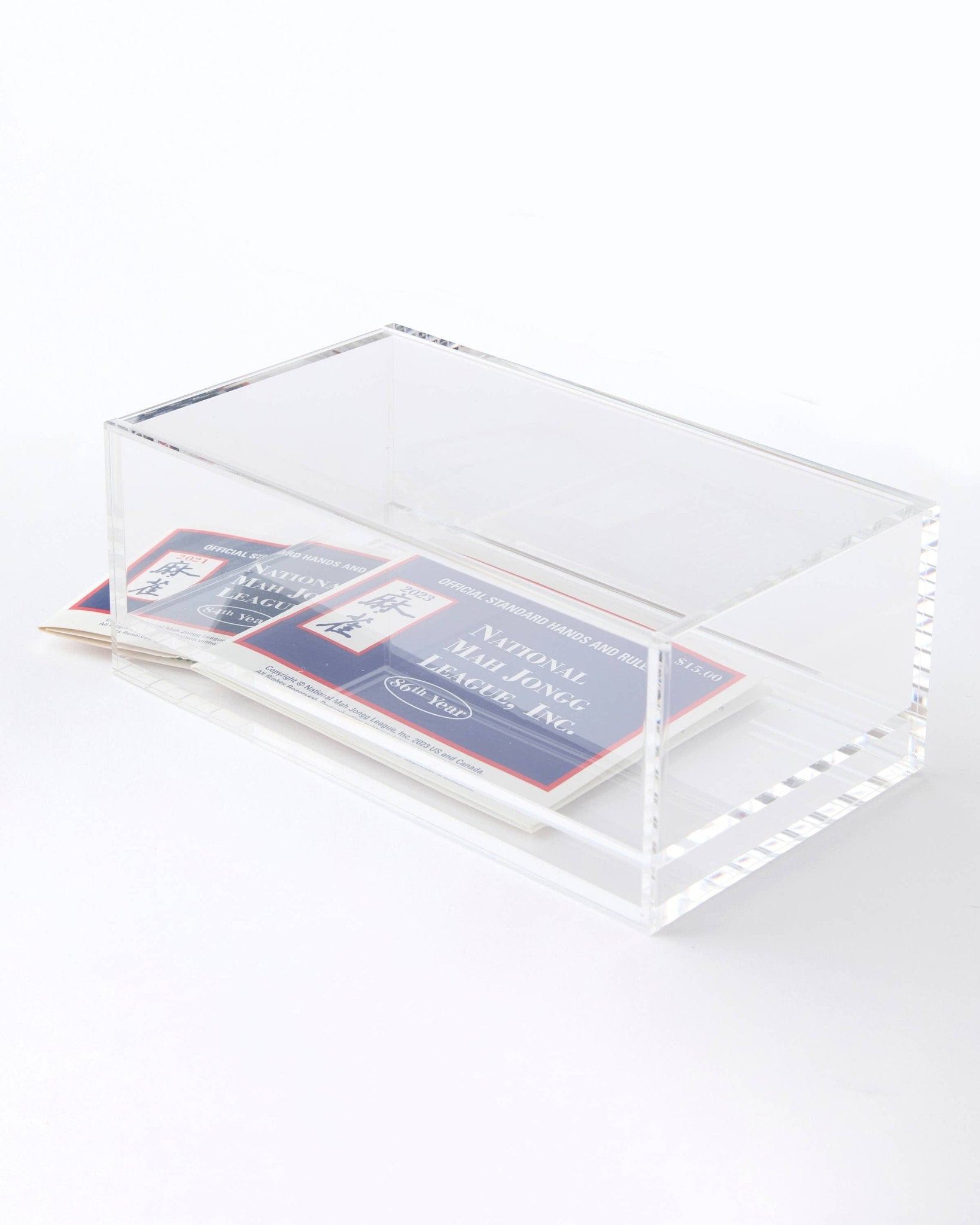 Mahjong Box - Clear Lid - Joy