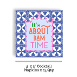 Mahjong "It's About Bam Time" Cocktail Napkins - Joy Gift Shoppe
