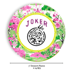 Mahjong Joker Dessert Paper Plates - Joy Gift Shoppe