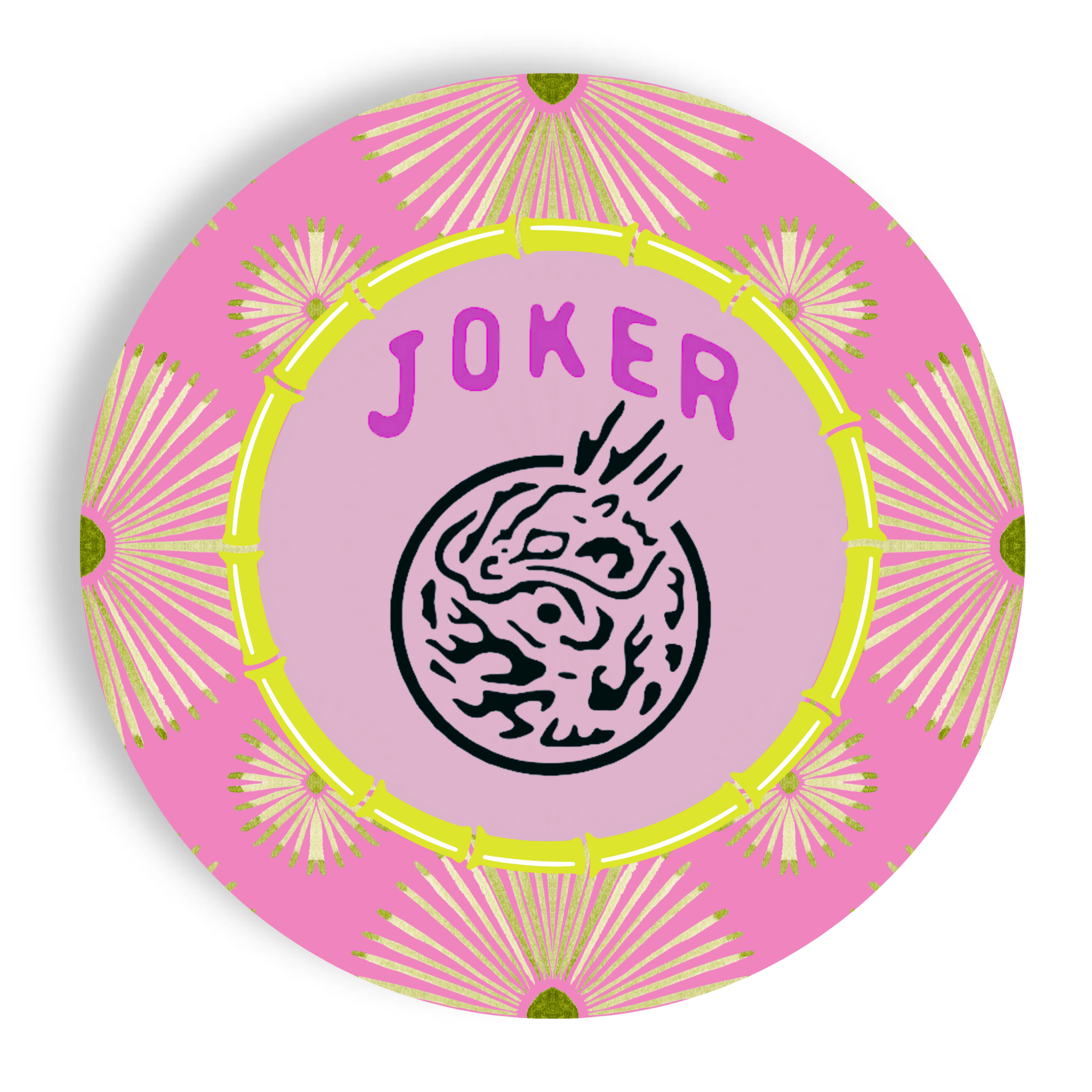 Mahjong Psych Joker Dessert Paper Plates - Joy Gift Shoppe