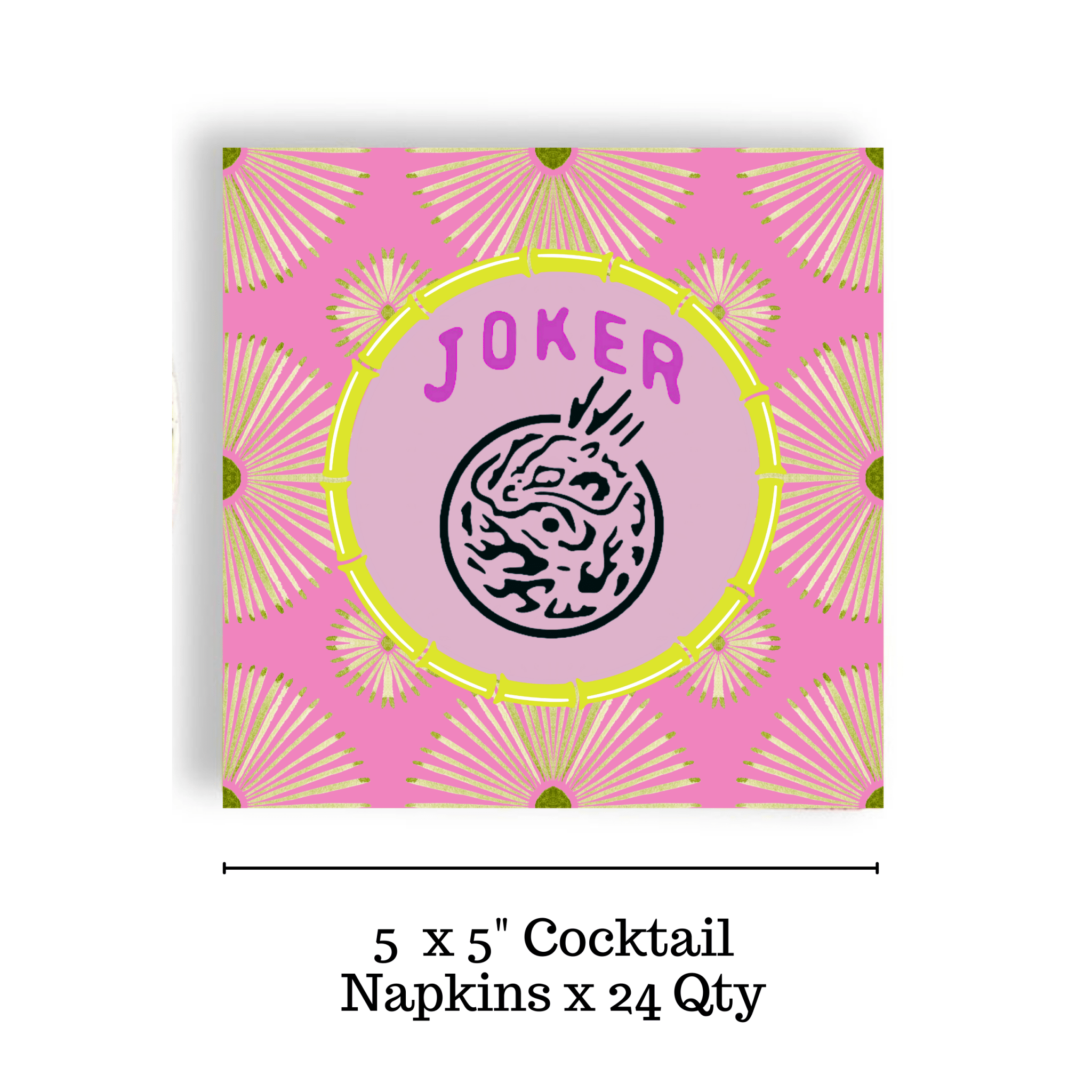 Mahjong Psychedelic Joker Cocktail Napkins - Joy Gift Shoppe