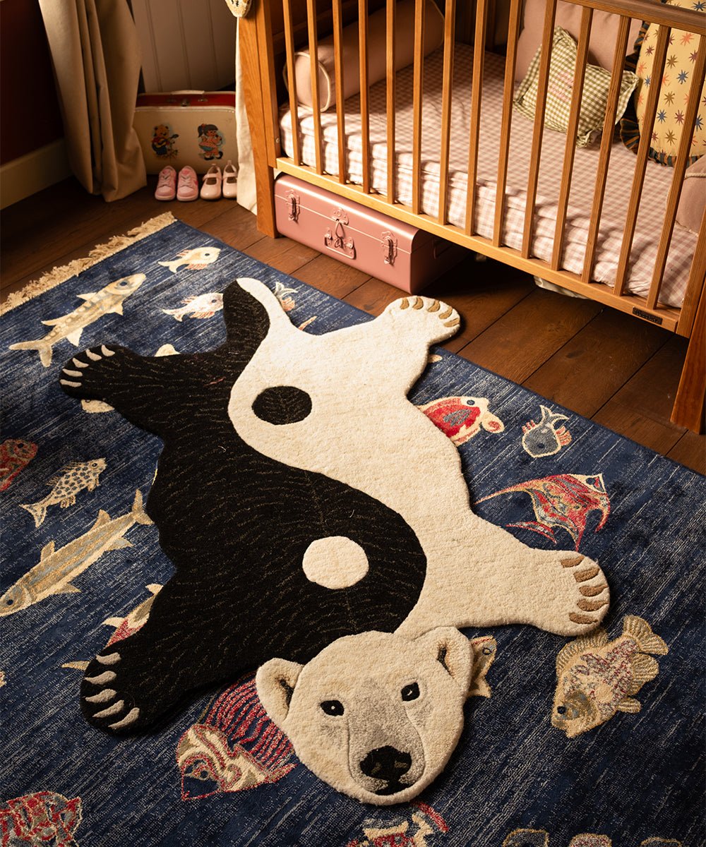 Mara Yin Yang Polar Bear Rug - Joy Gift Shoppe