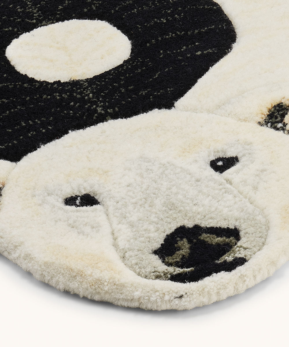 Mara Yin Yang Polar Bear Rug - Joy Gift Shoppe
