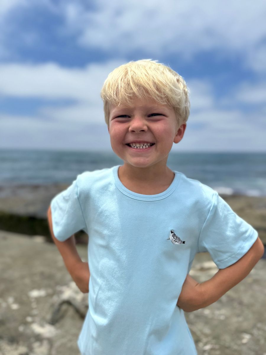 MARINE Blue Seal Embroidered Tee - Boy - Joy