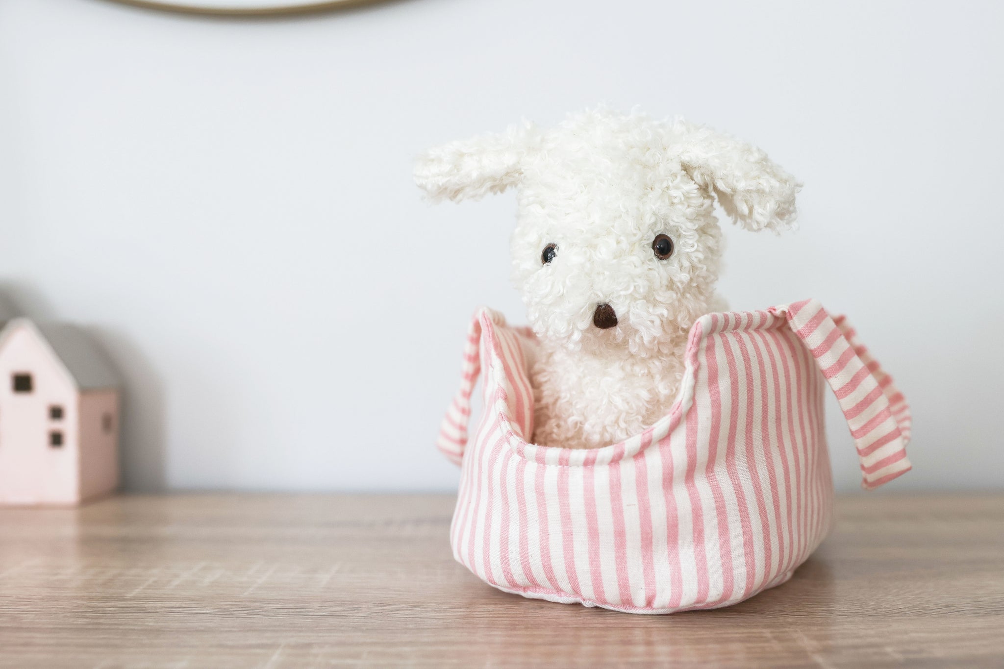 Marshmallow the Puppy & Carrier - Joy Gift Shoppe