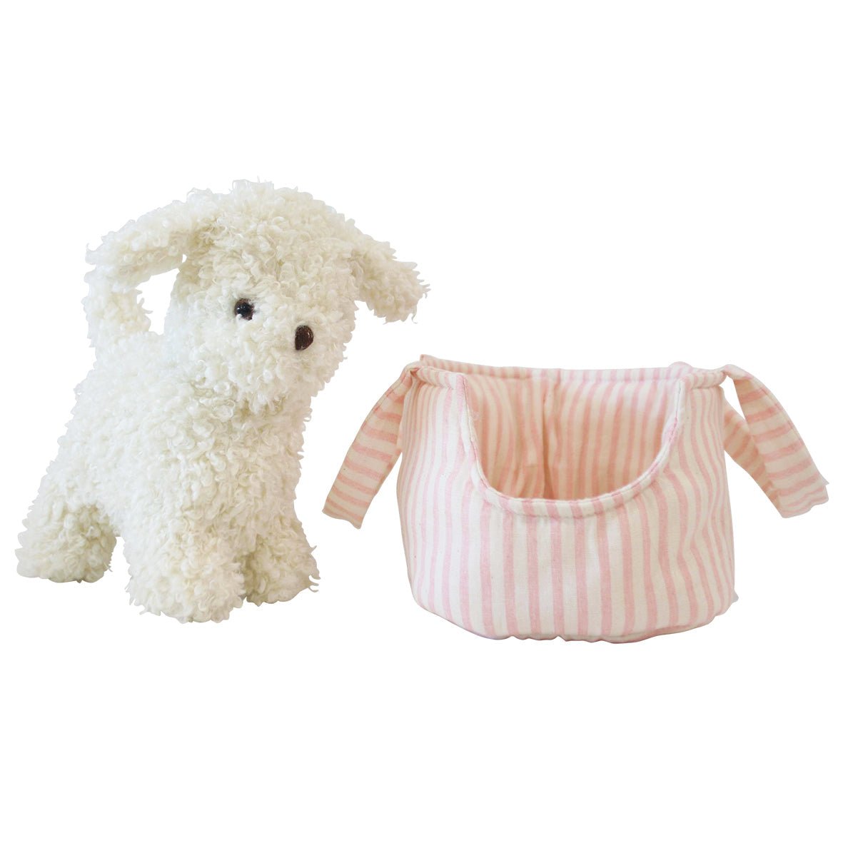 Marshmallow the Puppy & Carrier - Joy Gift Shoppe