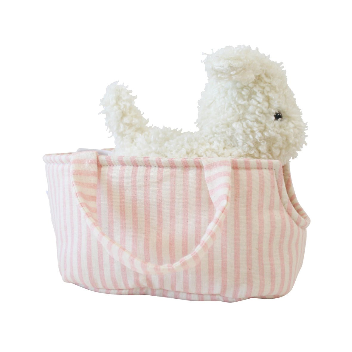 Marshmallow the Puppy & Carrier - Joy Gift Shoppe