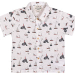 MAUI White Harbor Printed Shirt - Joy