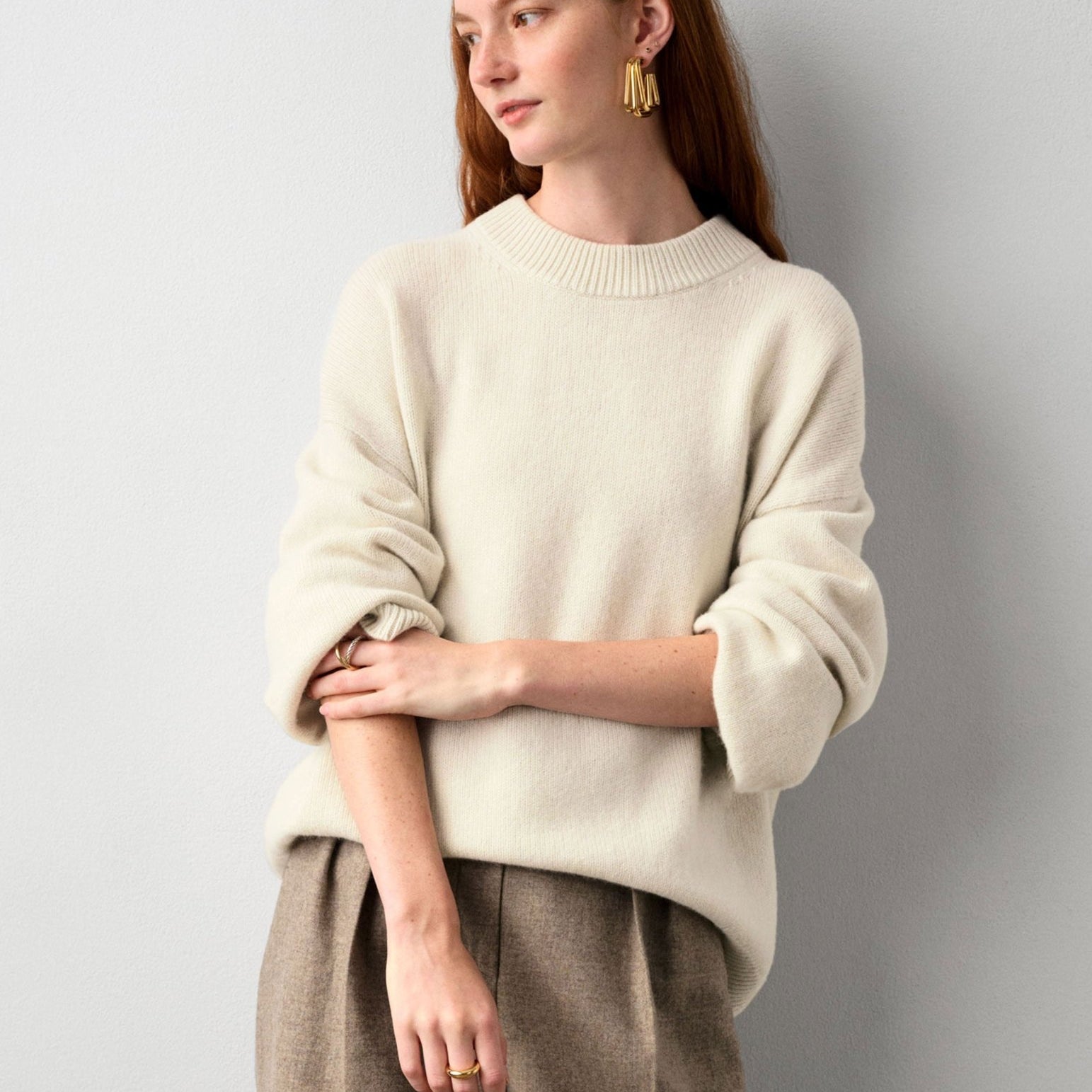 Merino Cashmere Cozy Crewneck - Joy