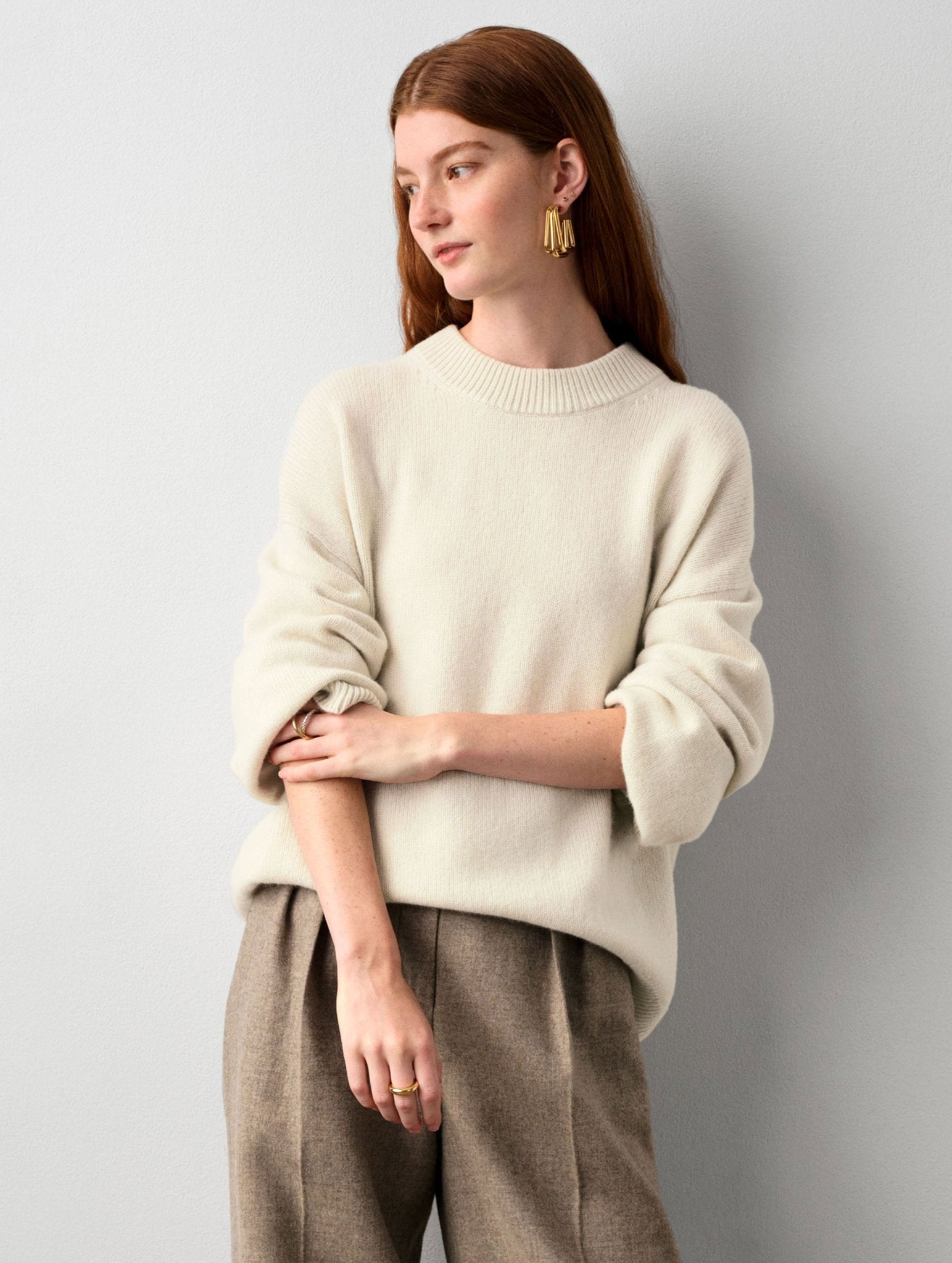 Merino Cashmere Cozy Crewneck - Joy