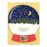 Merry & Bright Snow Globe - Die Cut Card - Joy Gift Shoppe