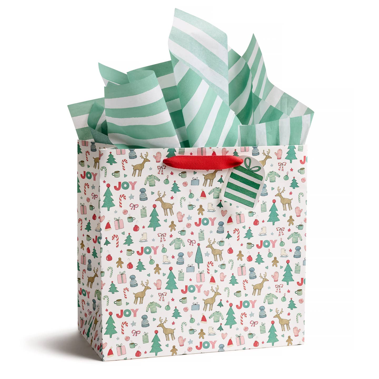 Merry Motif Christmas Gift Bag - Joy Gift Shoppe