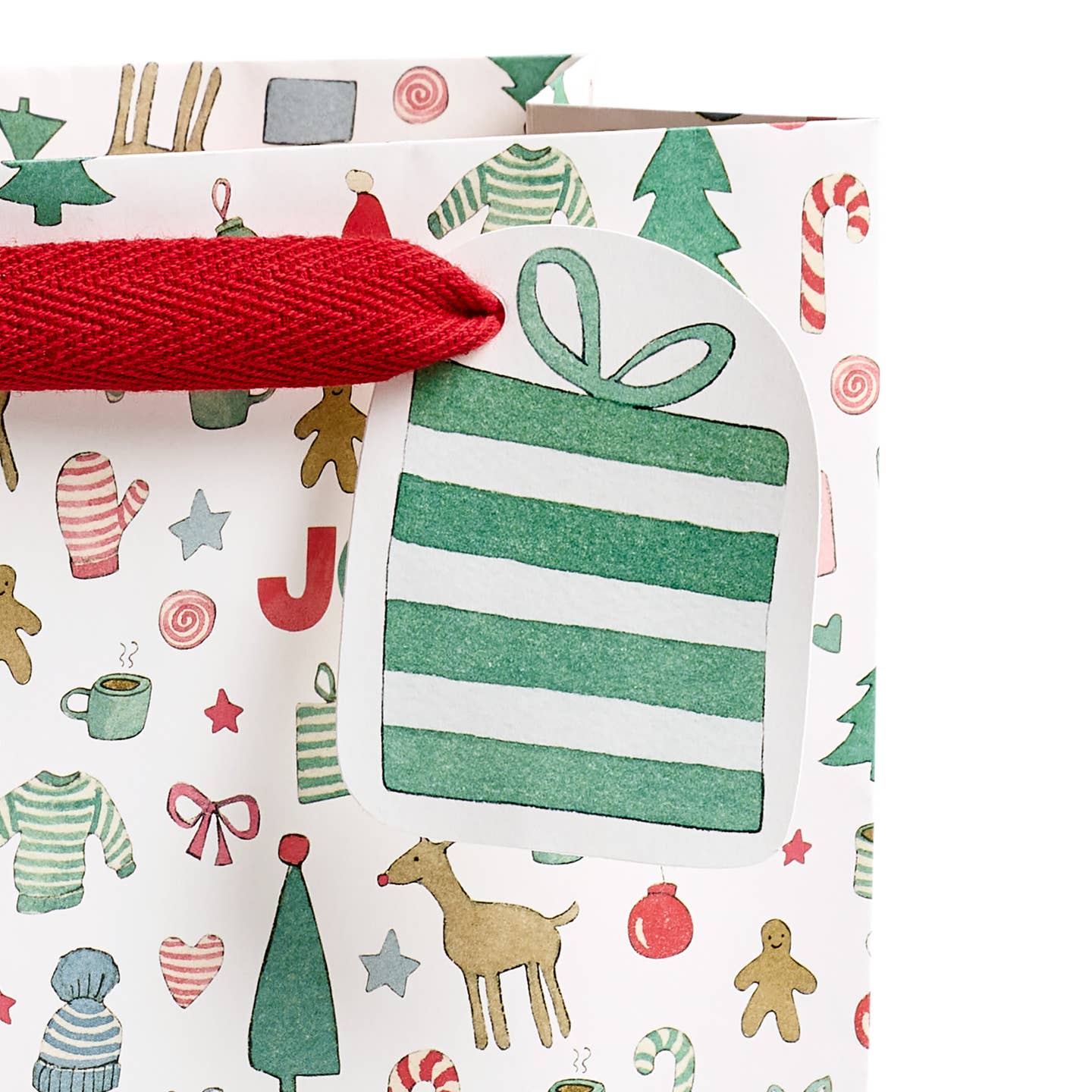 Merry Motif Christmas Gift Bag - Joy Gift Shoppe