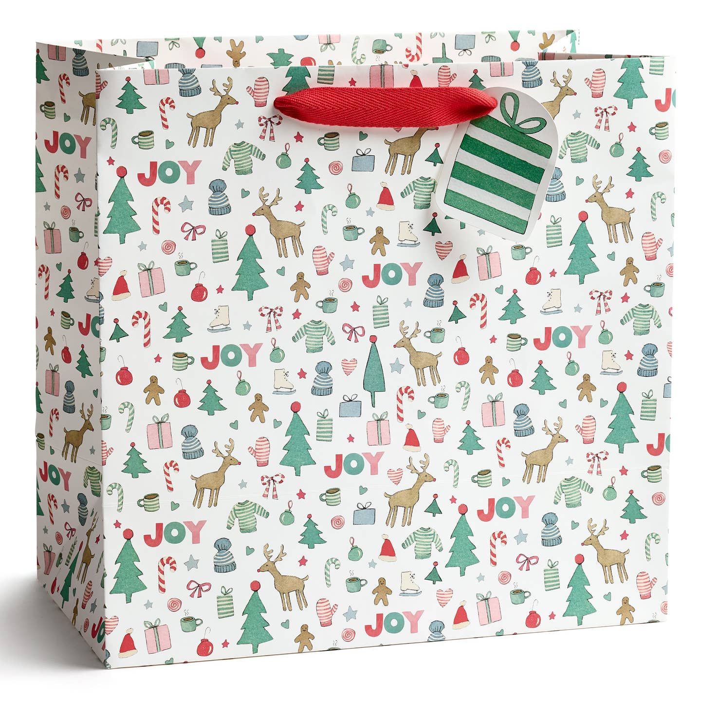 Merry Motif Christmas Gift Bag - Joy Gift Shoppe