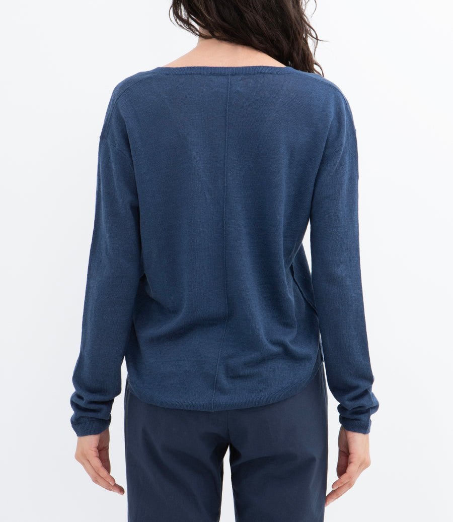 Milly Knit Pullover - Navy - Joy