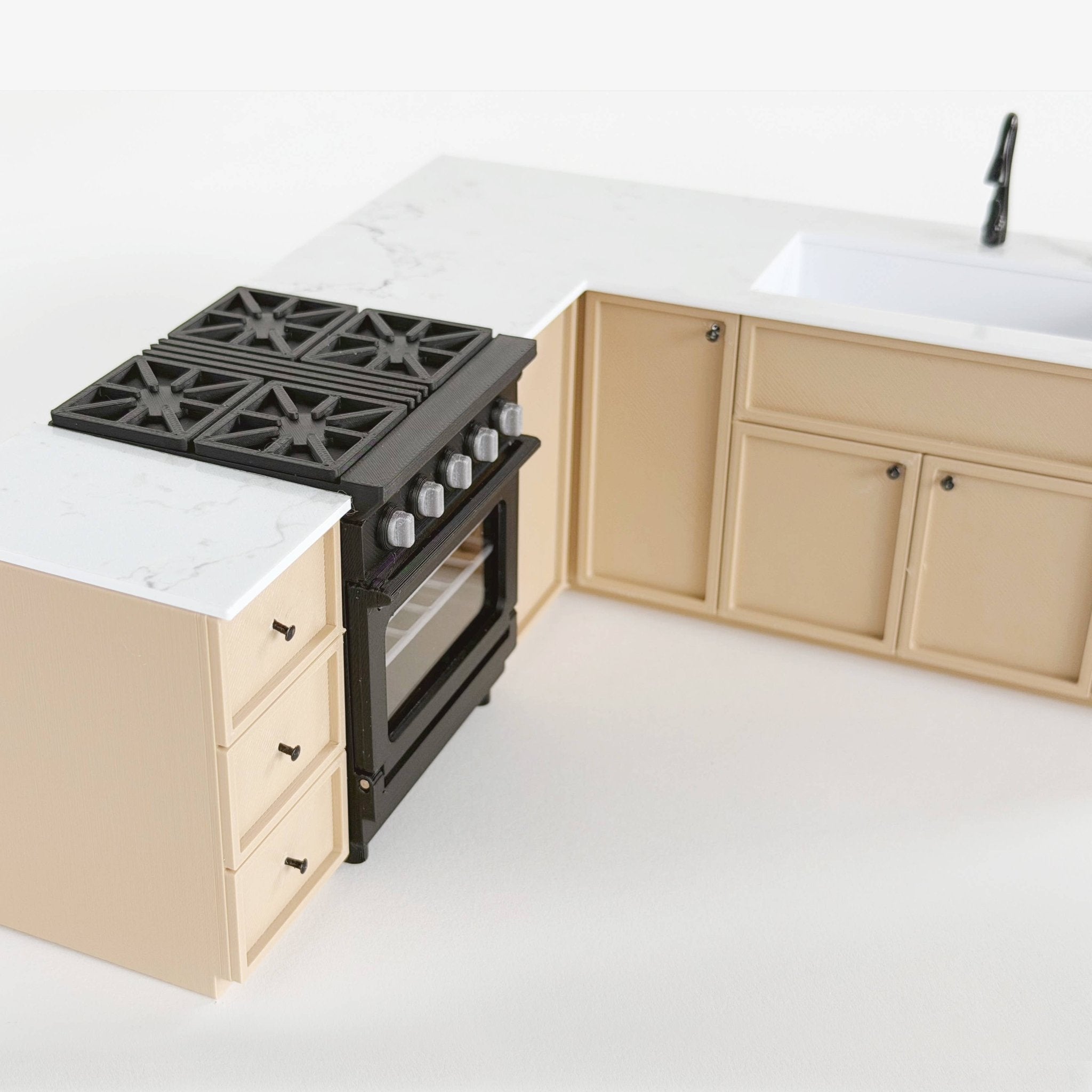 Miniature Kitchen Cabinet & Oven Set – Natural - Joy Gift Shoppe