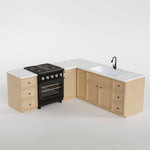Miniature Kitchen Cabinet & Oven Set – Natural - Joy Gift Shoppe