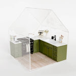 Miniature Kitchen Cabinet & Oven Set – Olive Green - Joy Gift Shoppe