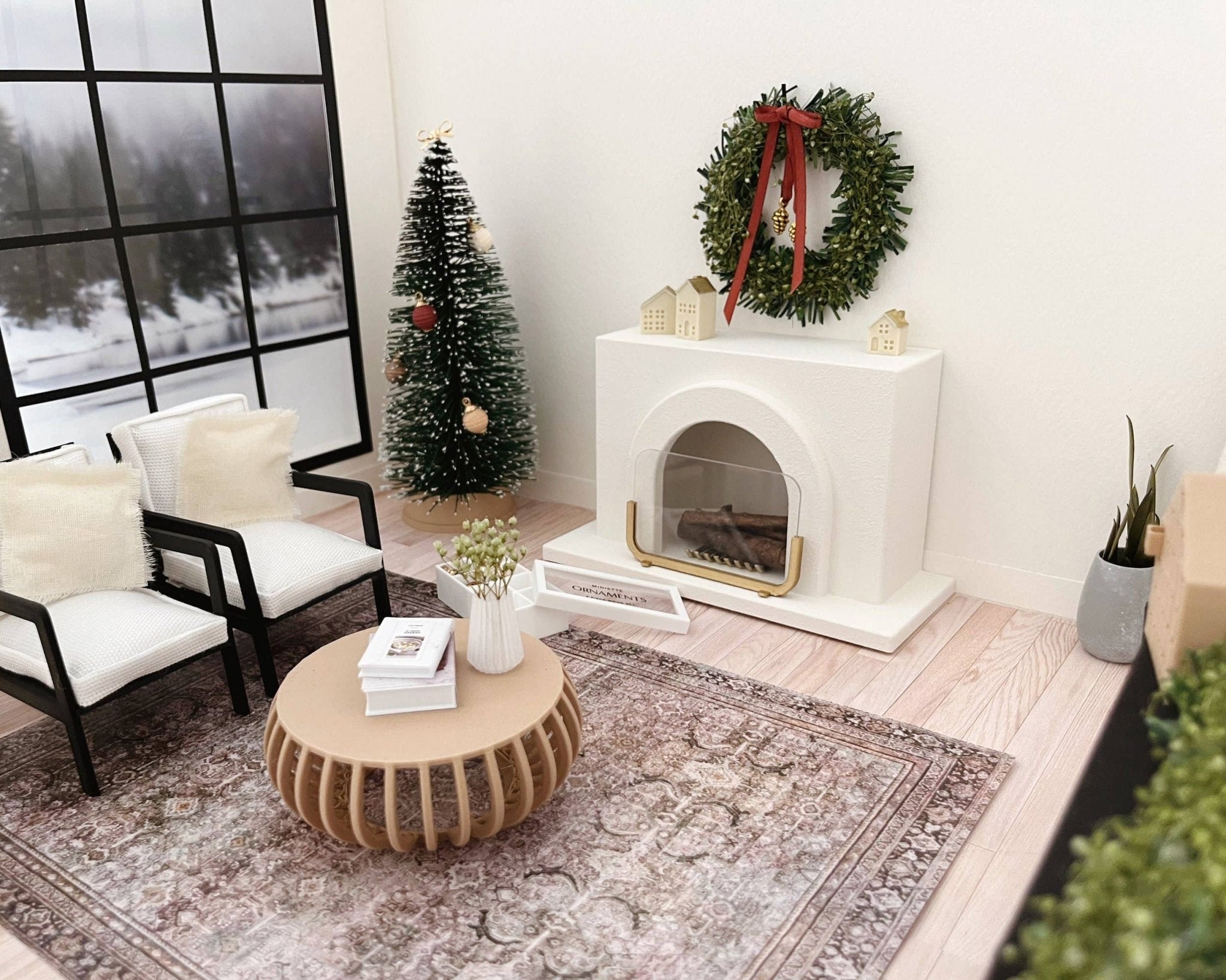 Miniature Open Weave Coffee Table - Joy Gift Shoppe