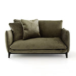 Miniature Plush Velvet Sofa – Olive Green - Joy Gift Shoppe