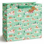 Mint Gingerbread Village Gift Bag - Joy Gift Shoppe