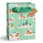 Mint Gingerbread Village Gift Bag - Joy Gift Shoppe