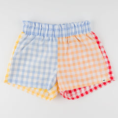 Mixed Checks Emerson Short - Joy