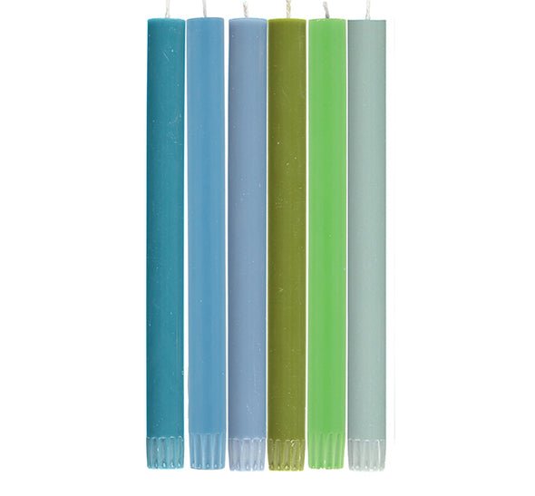 Mixed Set of Rainbow Cool Colors (Blues/Greens)Candles - Joy