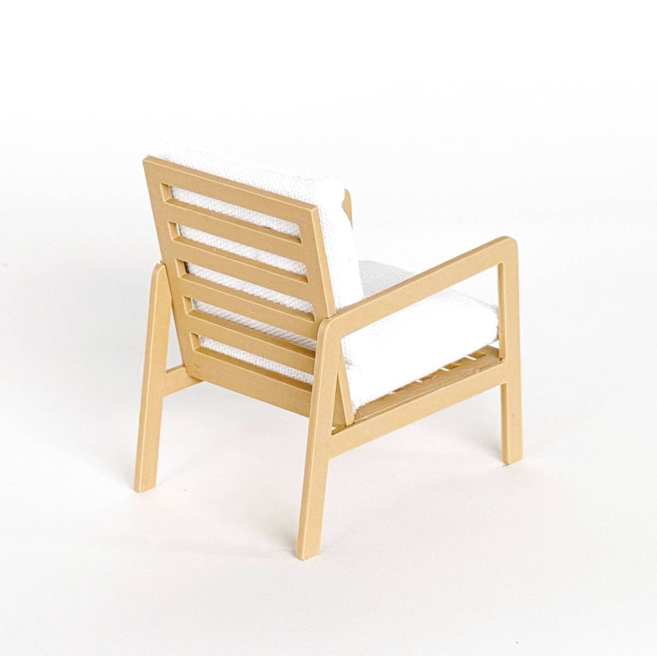 Modern Miniature Armchair – Natural - Joy Gift Shoppe