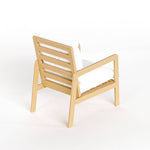 Modern Miniature Armchair – Natural - Joy Gift Shoppe