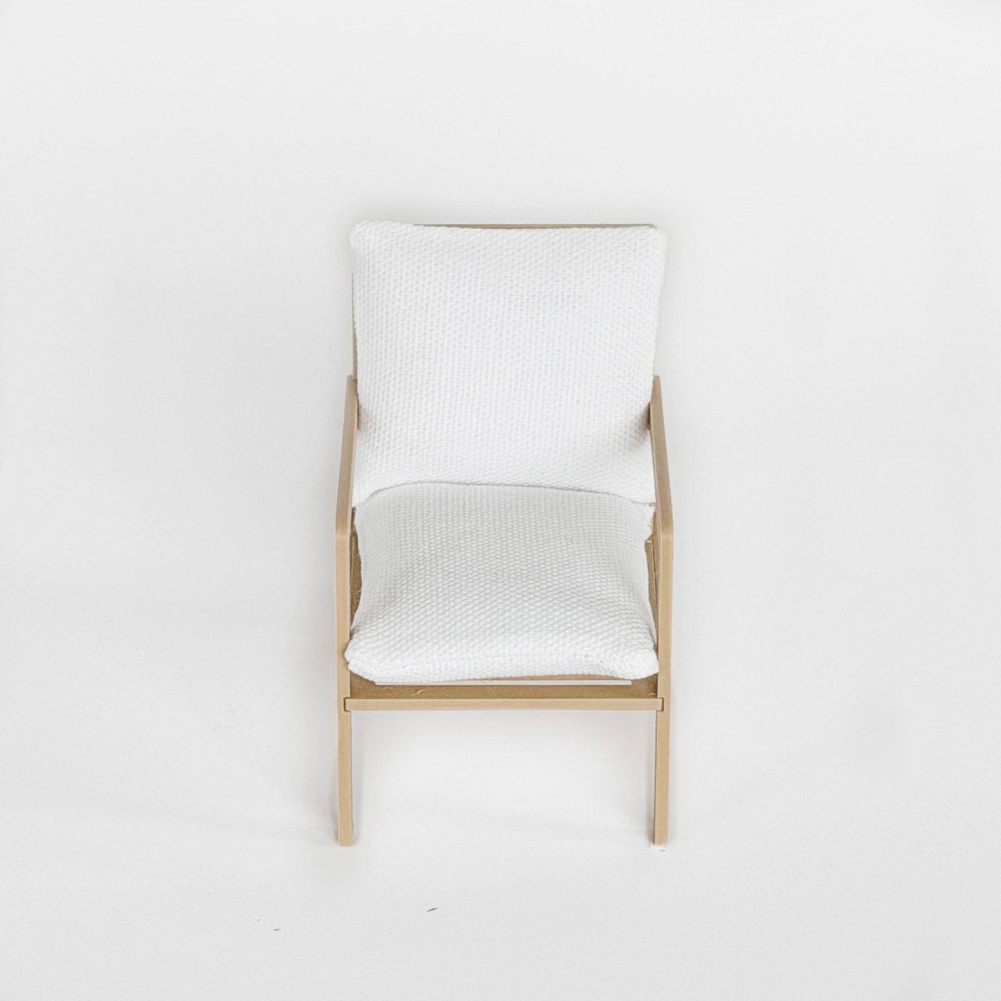 Modern Miniature Armchair – Natural - Joy Gift Shoppe