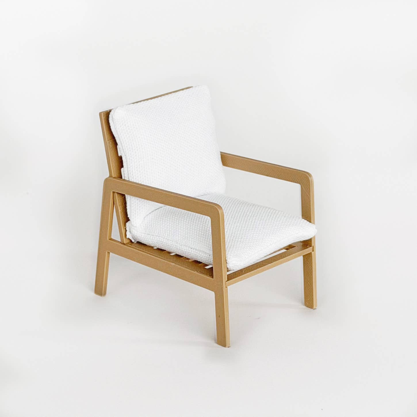 Modern Miniature Armchair – Natural - Joy Gift Shoppe