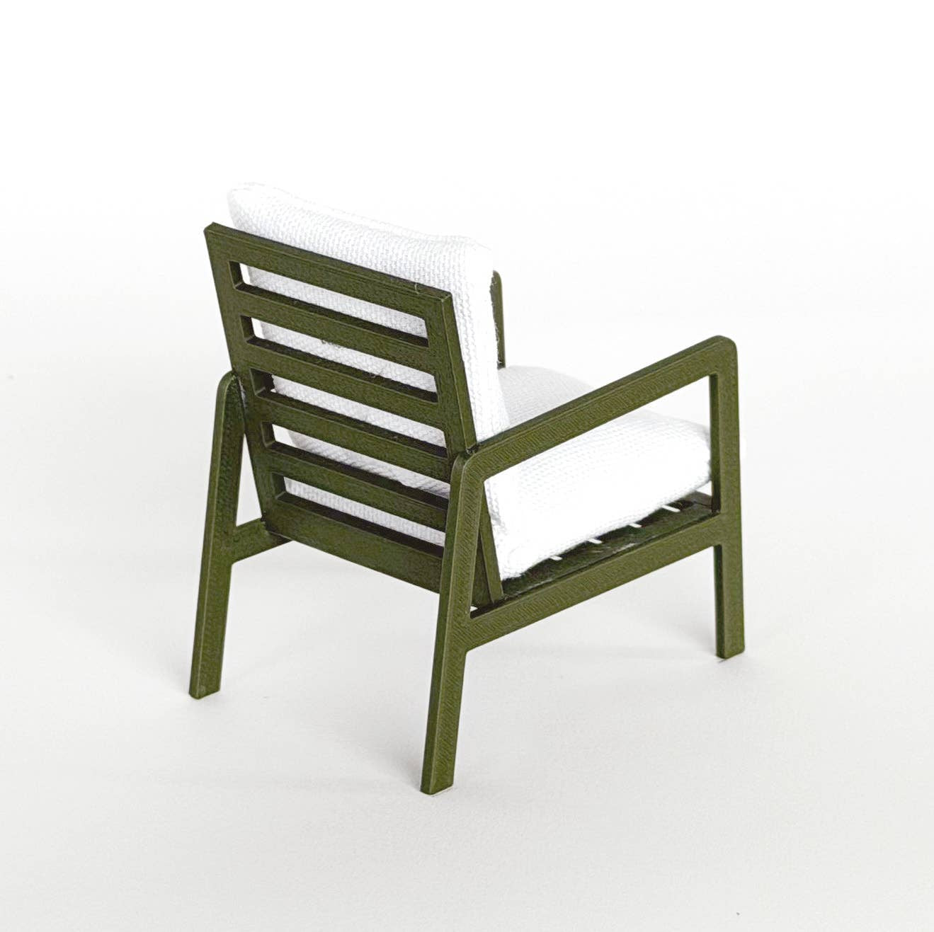 Modern Miniature Armchair – Olive Green - Joy Gift Shoppe