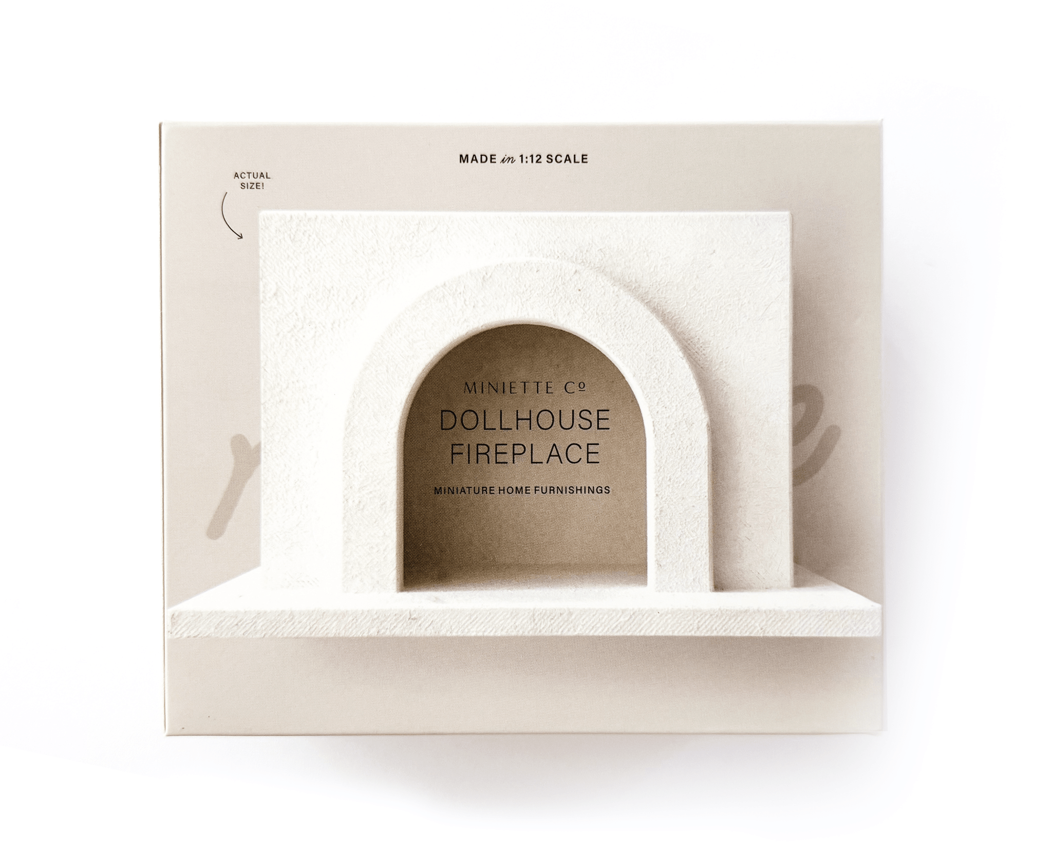 Modern Miniature Dollhouse Fireplace - Joy Gift Shoppe