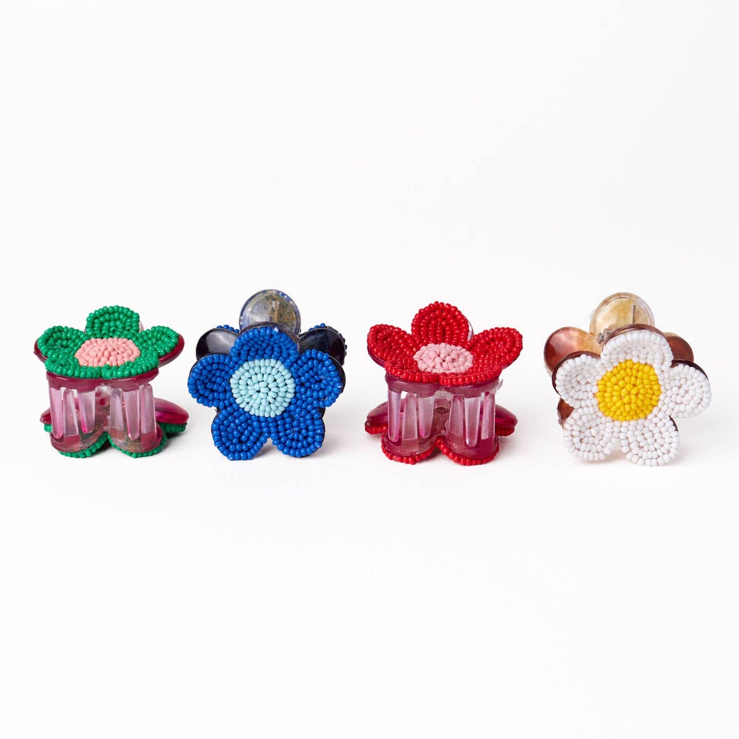Molly Flower Beaded Claw Clip - Joy Gift Shoppe