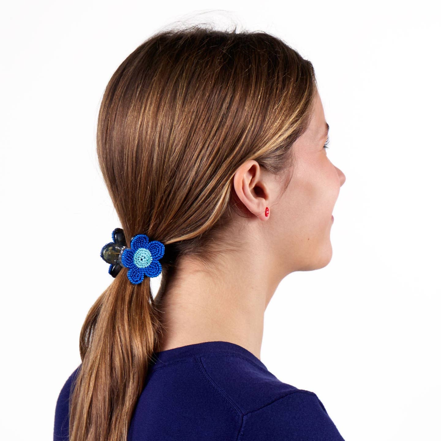 Molly Flower Beaded Claw Clip - Joy Gift Shoppe