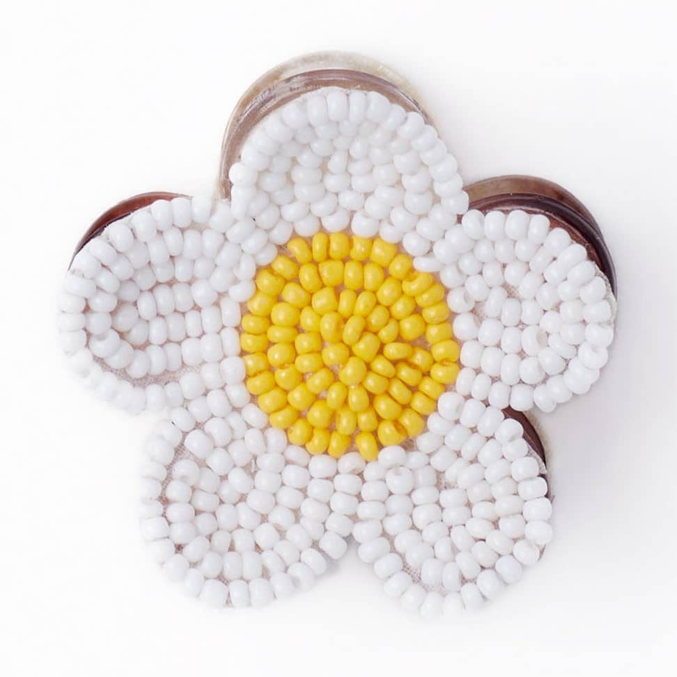 Molly Flower Beaded Claw Clip - Joy Gift Shoppe