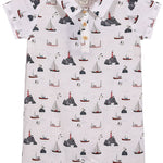 MOLOKAI White Harbor Printed Romper - Joy