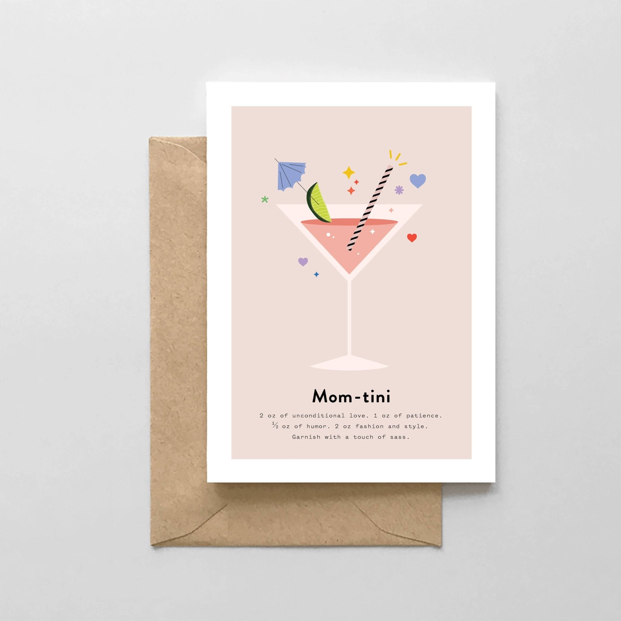 Mom - tini - Mother's Day Card - Joy