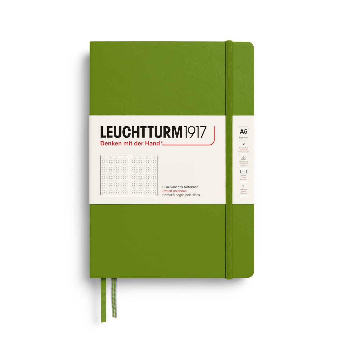 Moss Medium Hardcover Notebook - Dotted - Joy Gift Shoppe
