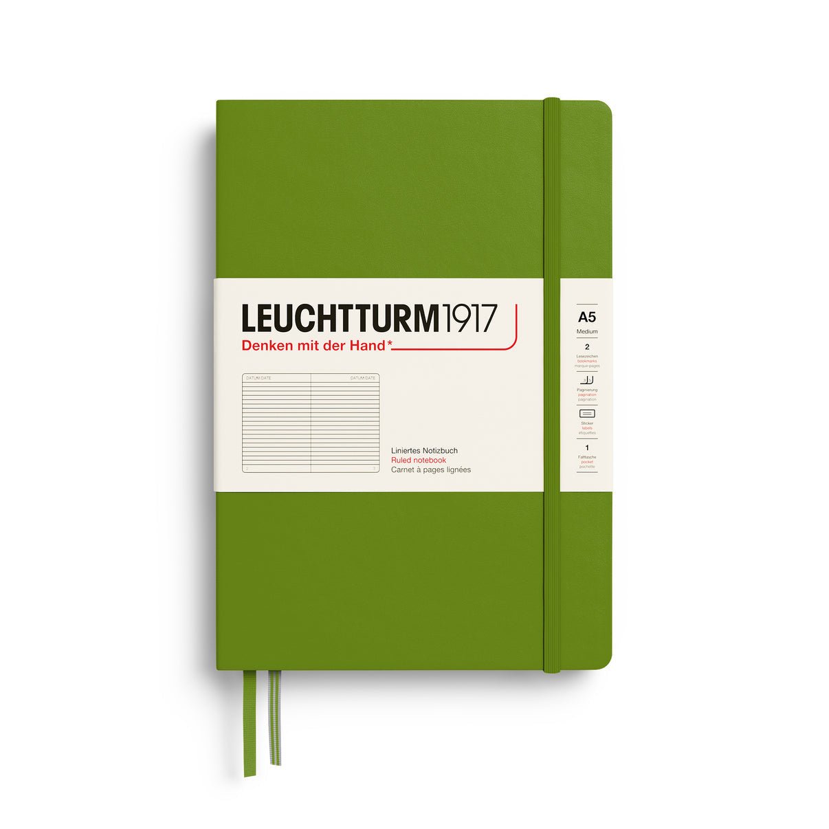 Moss Medium Hardcover Notebook - Ruled - Joy Gift Shoppe