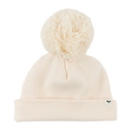 Natural Pom Baby Rib Hat - Small - Joy