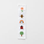 Nature Rainbow Cross Stitch Bookmark Kit Beginner Friendly - Joy