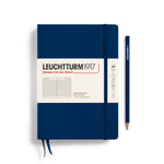 Navy Medium Hardcover Notebook - Ruled - Joy