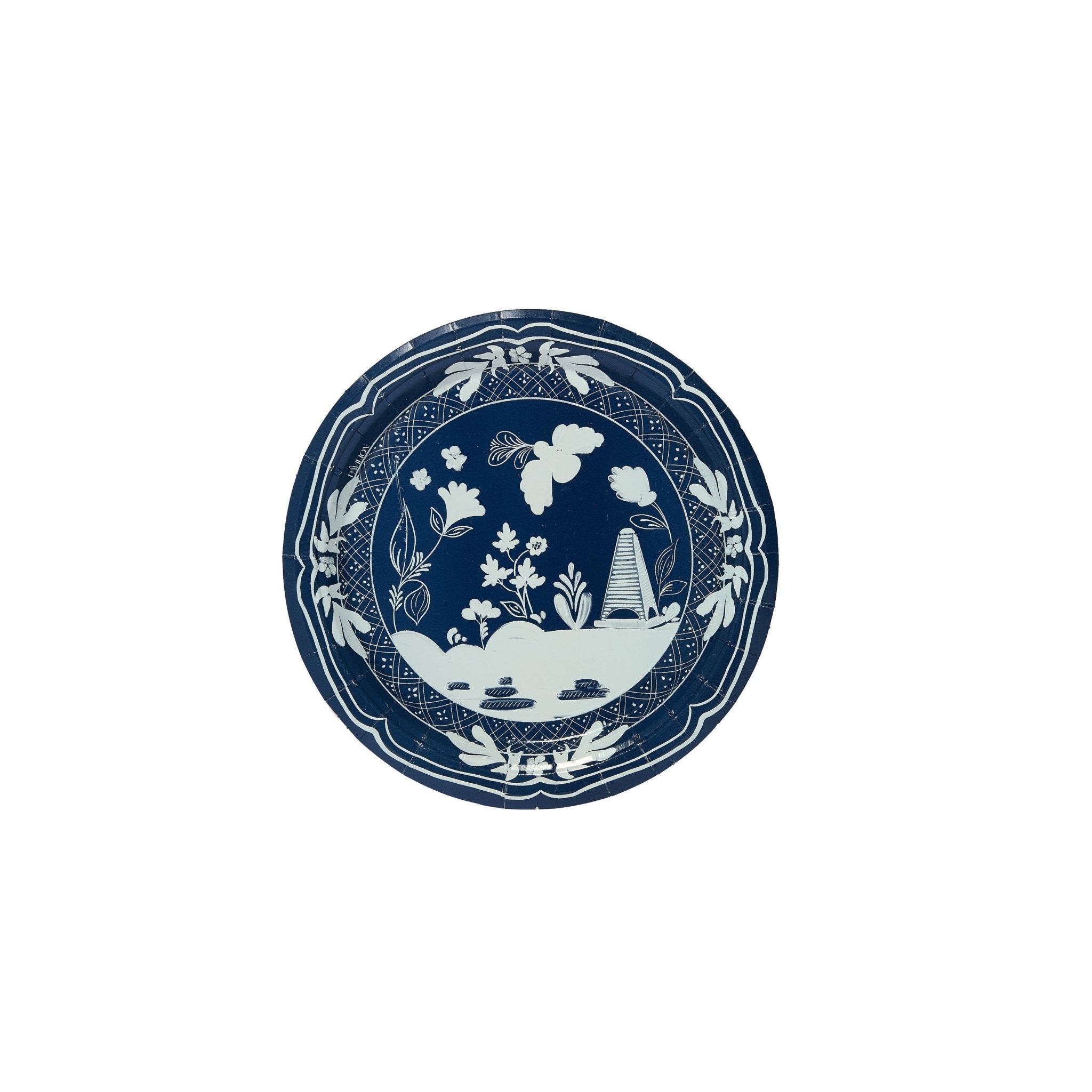 Navy & Sky Beachside Pavilion Mini Hors d'Oeuvres Paper Plates - 8 Pack - Joy Gift Shoppe