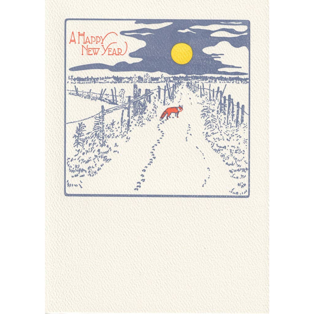 New Year Fox Holiday Card - Joy