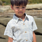 NEWPORT Chambray/Cream Plaid Shirt - Joy
